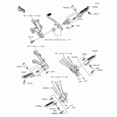 Схема узла: Подножки для Kawasaki ZX636 Ninja ZX-6R ABS KRT Edition