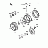 Схема вузла: Зчеплення для Kawasaki ZX400 Z400FII