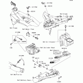 Схема вузла: Fuel injection для Kawasaki ZR750 Z750 ABS