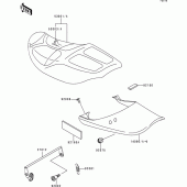 Схема вузла: Сидіння для Kawasaki ZR1100 Zephyr 1100