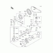 Схема вузла: Starter motor для Kawasaki EN500 Vulcan 500 LTD