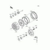 Схема вузла: Зчеплення для Kawasaki EX250 ZZR250