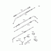 Схема узла: Тросики для Kawasaki ZX400 ZZR400