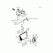 Схема вузла: Радіатор для Kawasaki ZR800 Z800
