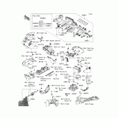 Схема узла: Электрооборудование для Kawasaki ZX600 Ninja ZX-6R
