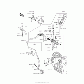 Схема вузла: Clutch Master Cylinder для Kawasaki ZX1400 Ninja ZX-14R ABS