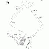 Схема вузла: Олійний охолоджувач для Kawasaki ZX900 Ninja ZX-9R