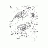 Схема вузла: Crankcase(1/2)(er650ae057324-) для Kawasaki EX650 Ninja 650 ABS