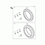 Схема узла: Шины для Kawasaki ZX600 Ninja ZX-6R