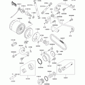 Схема вузла: Масляний насос для Kawasaki VN800 Vulcan 800 Drifter
