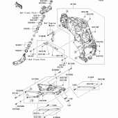Схема узла: Рама для Kawasaki ZX1400 ZZR1400 ABS