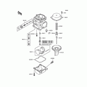 Схема вузла: Комплектуючі карбюратора для Kawasaki ZR750 Zephyr