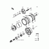 Схема вузла: Зчеплення для Kawasaki ZR800 Z800