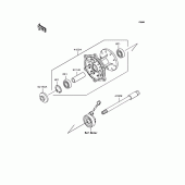 Схема вузла: Ступиця переднього колеса для Kawasaki KL250 KL250 Super Sherpa