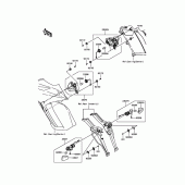Схема узла: Поворотники для Kawasaki ZX1000 Z1000SX