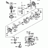 Схема узла: Масляный насос для Kawasaki ZX900 GPZ900R