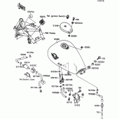 Схема узла: Топливный бак для Kawasaki VN1500 VN-15 SE
