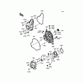 Схема вузла: Engine Cover(s) для Kawasaki ER650 Z650 ABS