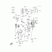Схема вузла: Електроустаткування для Kawasaki KLV1000