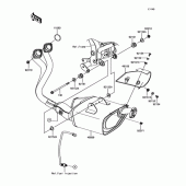 Схема вузла: Глушник для Kawasaki EX650 Ninja 650 ABS