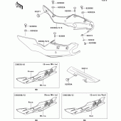 Схема узла: Side covers/chain cover(zx600-f1) для Kawasaki ZX600 Ninja ZX-6R