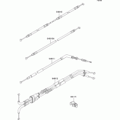 Схема вузла: Троси для Kawasaki ZR1000 Z1000 ABS