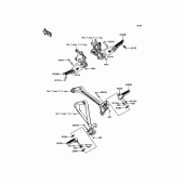 Схема вузла: Підніжки для Kawasaki ZX1000 Ninja ZX-10R