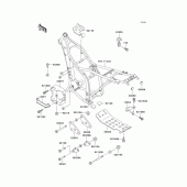 Схема узла: Крепление двигателя для Kawasaki KLX250 KLX250