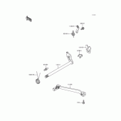 Схема узла: Переключатель передач для Kawasaki KL250 KLR250