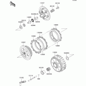 Схема вузла: Зчеплення для Kawasaki KX125