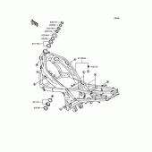 Схема вузла: Рама для Kawasaki ZX400 ZZR400