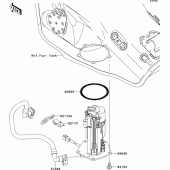 Схема узла: Топливный насос для Kawasaki ZX1000 Ninja ZX-10R ABS