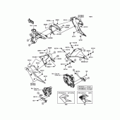 Схема вузла: Нижній обтічник для Kawasaki BR250 Z250SL