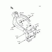 Схема вузла: Кріплення двигуна для Kawasaki ZX636 Ninja ZX-6R