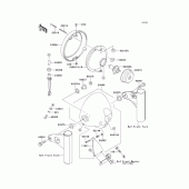 Схема вузла: Headlight(s) для Kawasaki EJ650 W650