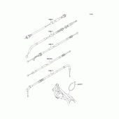 Схема вузла: Троси для Kawasaki EL250 Eliminator 250