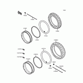 Схема узла: Колеса (Шины) для Kawasaki ZR750 Zephyr