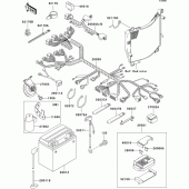 Схема узла: Электрооборудование для Kawasaki ZX750 Ninja ZX-7RR