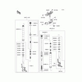 Схема вузла: Вилка передньої осі для Kawasaki ZX636 Ninja ZX-6R ABS