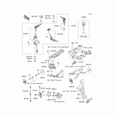 Схема узла: Ignition switch/locks/reflectors для Kawasaki ZX600 Ninja ZX-6R