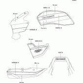 Схема вузла: Decals(green/purple)(zr1100-c3) для Kawasaki ZR1100 ZRX1100