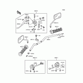 Схема вузла: Кермо для Kawasaki BJ250 Estrella RS