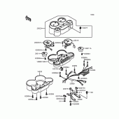 Схема вузла: Панель приладів для Kawasaki ZX900 GPZ900R