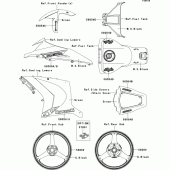 Схема вузла: Decals(green)(kdf) для Kawasaki ZX1000 Ninja ZX-10R ABS