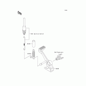 Схема узла: Лапка тормоза для Kawasaki ZR750 Z750