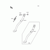 Схема узла: Подставка для Kawasaki KLX250 KLX250SR