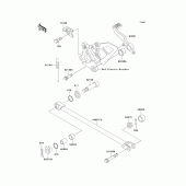 Схема узла: Лапка тормоза для Kawasaki ZX750 Ninja ZX-7