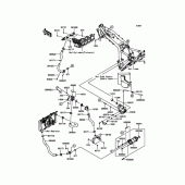 Схема вузла: Патрубки системи охолодження для Kawasaki ZR1200 ZRX1200 DAEG