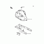 Схема вузла: Інформаційні наклейки для Kawasaki ZR800 Z800