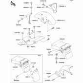 Схема узла: Fenders(1/2) для Kawasaki ZX400 ZXR400